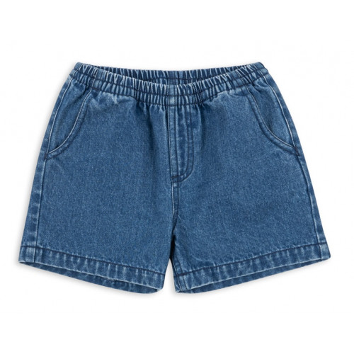 Konges Sloejd detské krátke denim nohavice Magot- Denim Blue